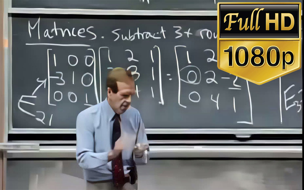 麻省理工学院MIT - 线性代数 Gilbert Strang MIT 18.06 Linear Algebra, Spring 2005